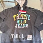 Sudadera Tommy gris, talla L