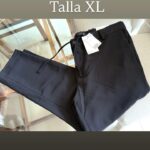 Pantalón negro tipo jogger, talla XL