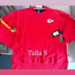 Sudadera, color rojo, estilo NFL, Kansas City Chiefs, Talla S.