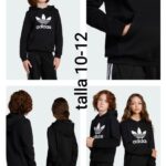 Conjunto deportivo, color negro, talla 10-12